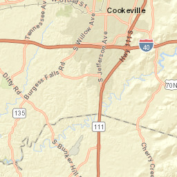 TN-111 & I-40 Cookeville TN 38506 Street Map