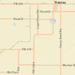 FM 119 Sunray TX 79086 USA Street Map
