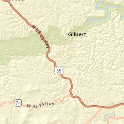 Buffalo National River County Road 281 St. Joe AR Street Map