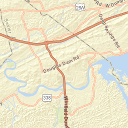 Douglas Overlook Way Dandridge TN Street Map