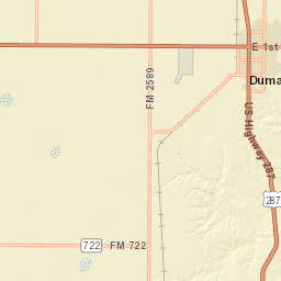 FM722 Dumas TX 79029 America Street Map