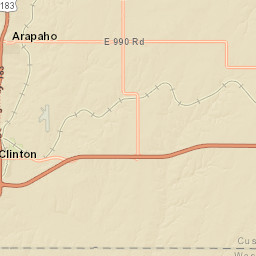 I-40 Service Rd Weatherford OK Street Map