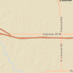 Sherk St Calumet Oklahoma Street Map