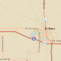 111-113 North Bickford Avenue El Reno OK Street Map