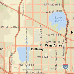 7900-9398 N Mustang Rd Yukon OK Street Map