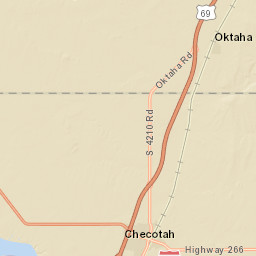 346 East 1020 Road Checotah OK Street Map
