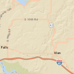 Oklahoma 100, Gore, OK 74435, USA Street Map