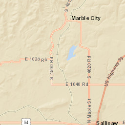 301-319 North Oak Street Sallisaw OK Street Map