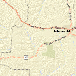 1430-1440 Tennessee 20, Hohenwald, TN Street Map