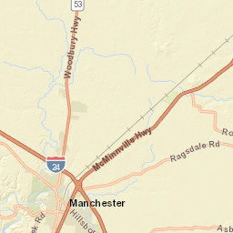 4772 Woodbury Highway, Manchester, TN Street Map