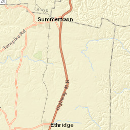 1351-1357 Co Highway 361 Summertown Street Map