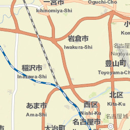 Nagoya, Japan Street Map