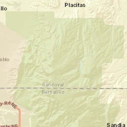 Cibola National Forest 11 New Mexico 536 Sandia Park NM Street Map