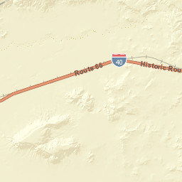 Frontage Road & Interstate 40 & Q R Ay Tucumcari NM Street Map