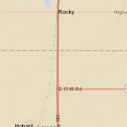 U.S. 183, Hobart, OK 73651, USA Street Map