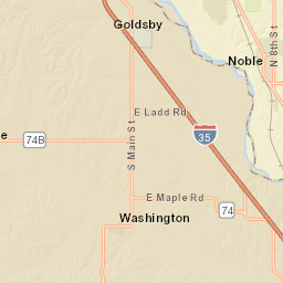 Interstate 35, Washington, OK 73093 Street Map