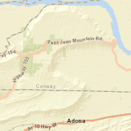 1311-1317 Petit Jean Mountain Road Morrilton Street Map