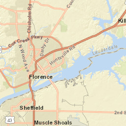 North Pine Street, University of North Alabama, Florence Street Map