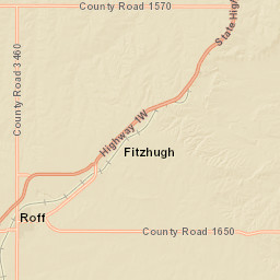Oklahoma 1, Fitzhugh, OK 74843, USA Street Map