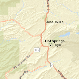5901-6199 N State Hwy 7 Hot Springs Village AR Street Map