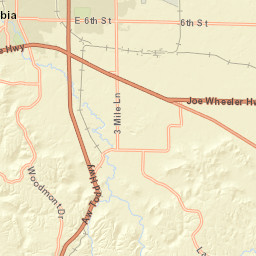 100-198 Emily Drive Muscle Shoals Street Map