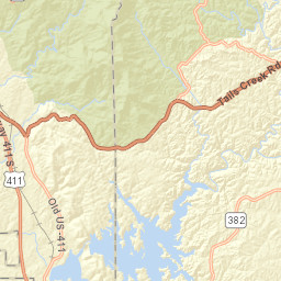 10304-10520 Old Highway 411 Chatsworth Street Map