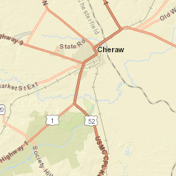 U.S. 52, Cheraw, SC 29520, USA Street Map