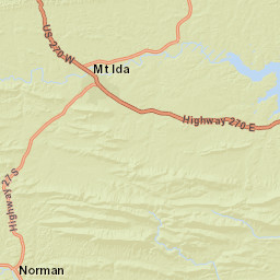 Ouachita National Forest 1343 Arkansas 27 Street Map