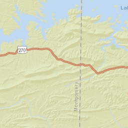 North Miles Road, Ouachita National Forest, Bonnerdale, AR Street Map