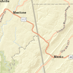 Georgia 48, Menlo, GA 30731, USA Street Map