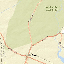 134 North 7th Street, McBee, SC 29101 Street Map