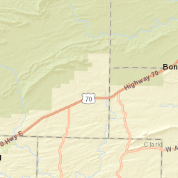 Monistary Ridge, Ouachita National Forest Street Map