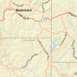 13001-13215 Ball Ground Highway, Ball Ground Street Map
