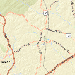 124-246 Plain View Road, Carnesville, GA Street Map