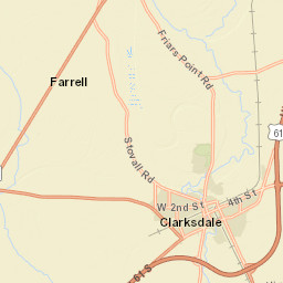 Mississippi 1 Clarksdale MS 38614 America Street Map