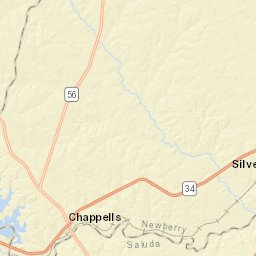 South Carolina 34, Chappells, SC 29037 Street Map