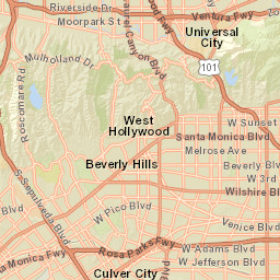 6915 Hollywood Boulevard, Los Angeles, CA Street Map