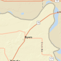 Texas 79 Byers TX 76357 America Street Map