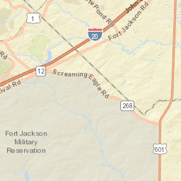 Interstate 20, Elgin, SC 29045, USA Street Map