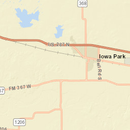 4099-5599 Rifle Range Road, Iowa Park, TX Street Map