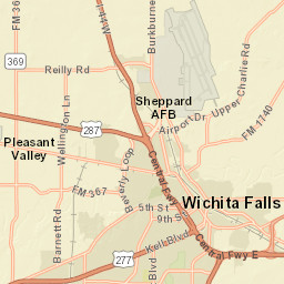 1307-1399 Taylor St Wichita Falls TX Street Map
