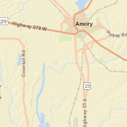 25820-30964 Coontail Road, Aberdeen, MS Street Map