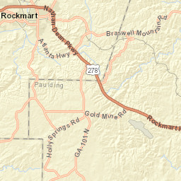 521 North Piedmont Avenue Rockmart GA Street Map