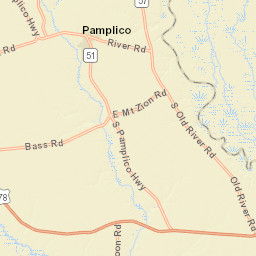 3700-3822 State Road S-21-597, Pamplico Street Map
