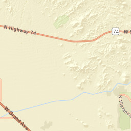 Phoenix-Wickenburg Highway, Wittmann, AZ Street Map
