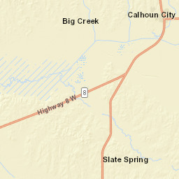 36 Old Gauley Rd Calhoun City MS Street Map