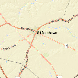 U.S. 601, St. Matthews, SC 29135, USA Street Map