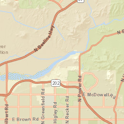 North Bush Highway, Mesa, Arizona 85215 Street Map