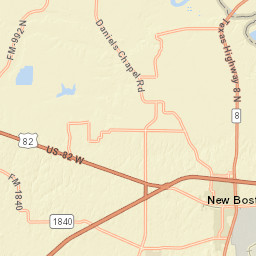 200-212 South West Street New Boston TX Street Map