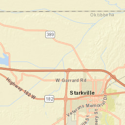 Oktibbeha, MS, USA Street Map